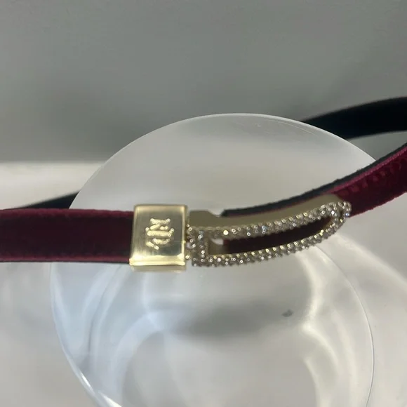 Ralph Lauren necklace (Choker)Black Velvet reversible to burgundy - Picture 4 of 6